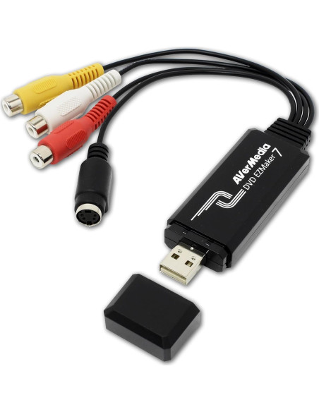 Tarjeta de Captura AVerMedia EZMaker 7 USB - Digitaliza VHS a DVD Tarjeta de Captura AVerMedia EZMaker 7 USB - Digitaliza VHS a DVD