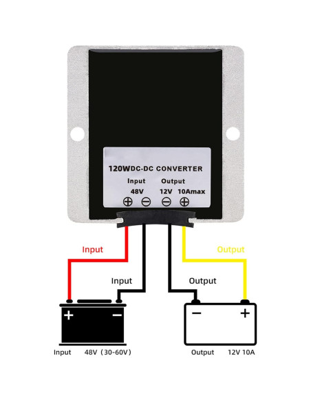Convertidor de Voltaje DC 36V 48V a 12V 10A 120W XingHua Convertidor de Voltaje DC 36V 48V a 12V 10A 120W XingHua