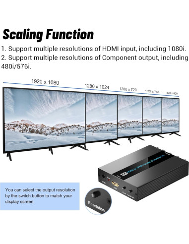 Convertidor HDMI a Componente EASYCEL 4K 60Hz YPbPr