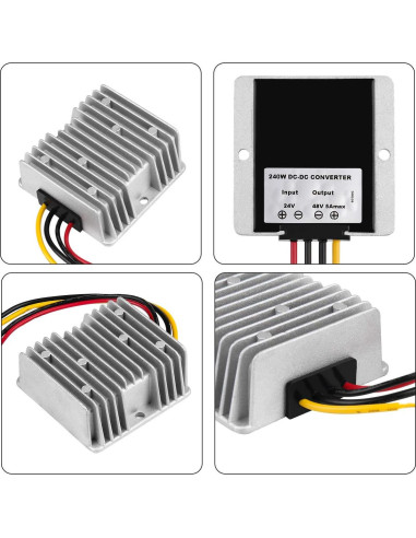 Convertidor de Voltaje DC 24V a 48V 5A SUPERNIGHT 240W