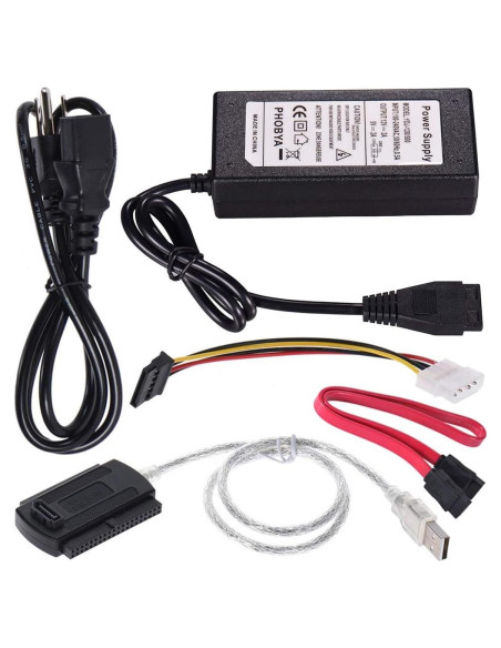Adaptador Warmstor SATA/PATA/IDE a USB 2.0 para HDD/SSD 2.5"/3.5" Adaptador Warmstor SATA/PATA/IDE a USB 2.0 para HDD/SSD 2.5"/3.5"