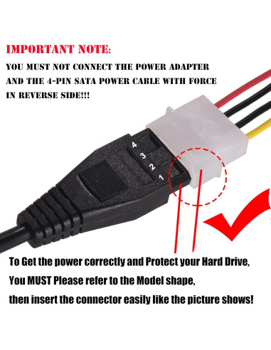 Adaptador Warmstor SATA/PATA/IDE a USB 2.0 para HDD/SSD 2.5"/3.5"