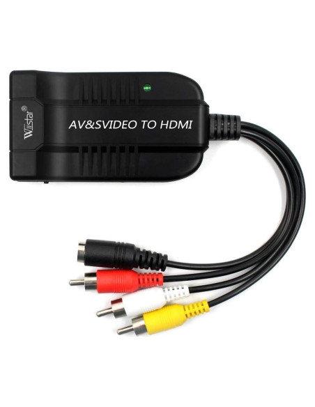 Convertidor de Audio y Video Wiistar AV a HDMI 1080P Convertidor de Audio y Video Wiistar AV a HDMI 1080P
