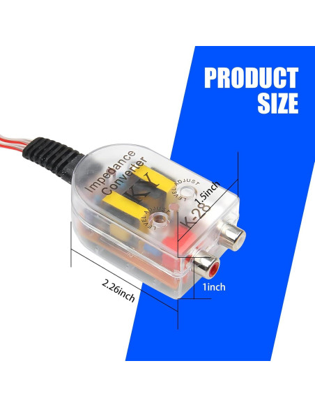 Convertidor de Audio Crynod 2 PCS Alta a Baja Frecuencia Convertidor de Audio Crynod 2 PCS Alta a Baja Frecuencia