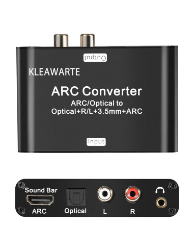 Extractor de Audio HDMI ARC KLEAWARTE a Óptico SPDIF 3.5mm