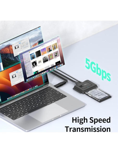 Convertidor USB 3.0 a IDE SATA SUIDEK - Lector HDD/SSD 2.5"/3.5" Convertidor USB 3.0 a IDE SATA SUIDEK - Lector HDD/SSD 2.5"/3.5"