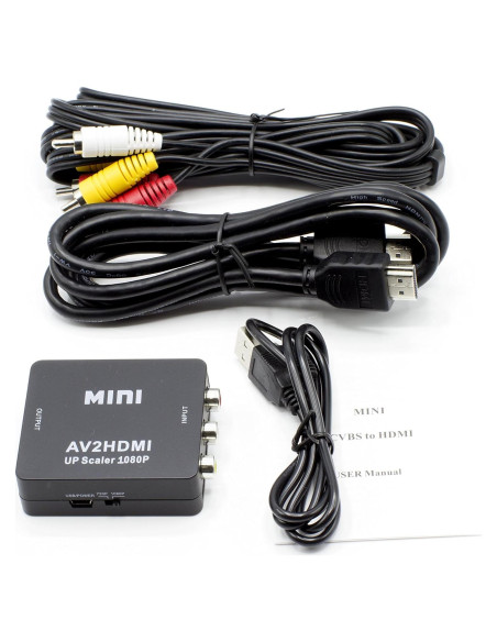 Convertidor RCA a HDMI THE CIMPLE CO 720p/1080p Portátil Convertidor RCA a HDMI THE CIMPLE CO 720p/1080p Portátil