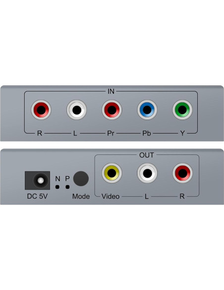 Adaptador de Componente a RCA HDSUNWSTD 1080P para TV Adaptador de Componente a RCA HDSUNWSTD 1080P para TV