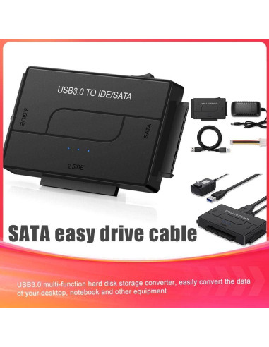 Adaptador USB 3.0 RUNAAJA a IDE/SATA para HDD/SSD 2.5" 3.5"
