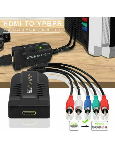 Convertidor HDMI a YPbPr 1080p TECKEEN para TV Box y DVD Convertidor HDMI a YPbPr 1080p TECKEEN para TV Box y DVD
