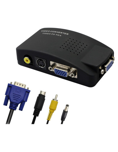Adaptador RCA a VGA GINTOOYUN, Convertidor AV 1080P