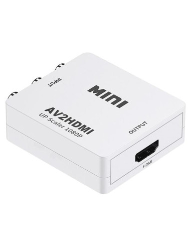 Convertidor AV a HDMI 1080p xdz con Cable Mini USB