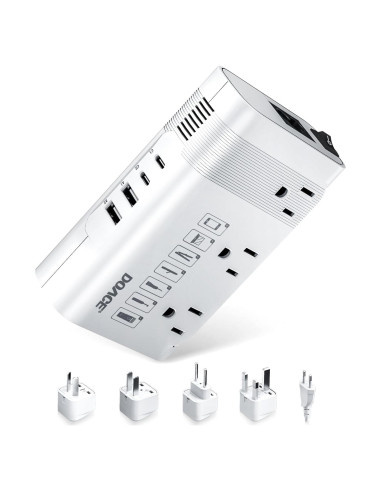 Convertidor de Voltaje DOACE 220V a 110V con USB