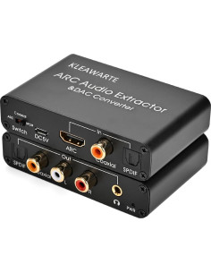 Extractor de Audio HDMI ARC KLEAWARTE a SPDIF Coaxial 192KHz 2