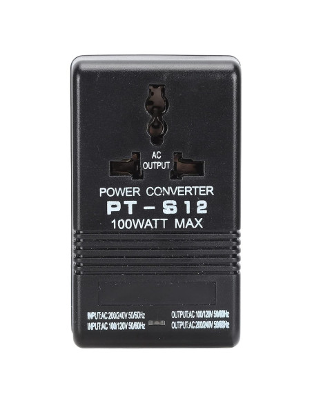 Convertidor de Voltaje AC 100-240V 100W LiebeWH Adaptador de Viaje Convertidor de Voltaje AC 100-240V 100W LiebeWH Adaptador de Viaje