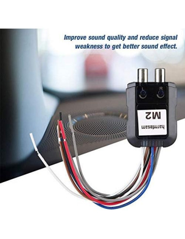 Convertidor de Audio Aramox Estéreo de Coche 2 Canales Bajo