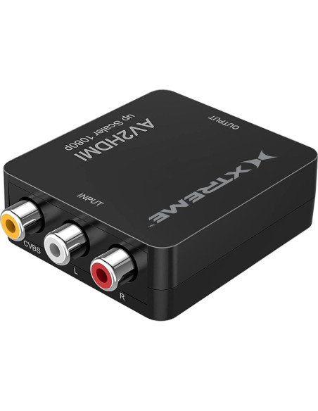 Adaptador AV Compuesto a HDMI Xtreme 1080p con USB Adaptador AV Compuesto a HDMI Xtreme 1080p con USB