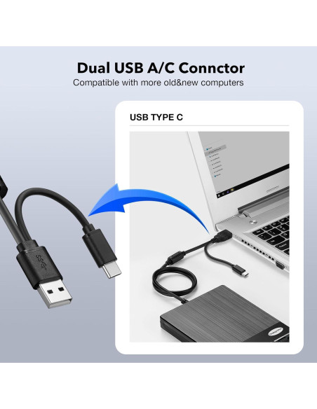 Lector de Disquetes Floppy USB Chuanganzhuo 3.5" Portátil Lector de Disquetes Floppy USB Chuanganzhuo 3.5" Portátil