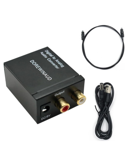 Convertidor de Audio Digital a Analógico DAC DOERWINAUD 192KHz Convertidor de Audio Digital a Analógico DAC DOERWINAUD 192KHz
