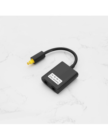 Adaptador Divisor de Audio Óptico Toslink 1 en 2 Micro Traders