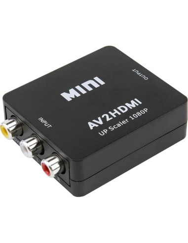 Convertidor RCA a HDMI Tianle 1080P, Adaptador AV para TV/PC