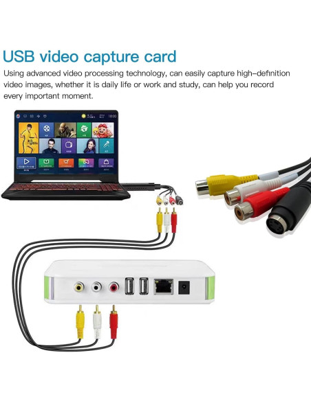 Convertidor Digital de VHS a DVD USB 2.0 NGHTMRE - NTSC/PAL Convertidor Digital de VHS a DVD USB 2.0 NGHTMRE - NTSC/PAL