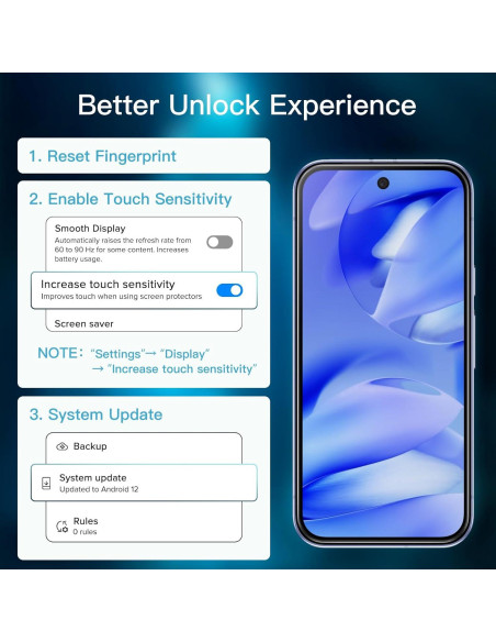 Protector de Pantalla JETech para Google Pixel 9a 15.1 cm - 3 Unidades Protector de Pantalla JETech para Google Pixel 9a 15.1 cm - 3 Unidades