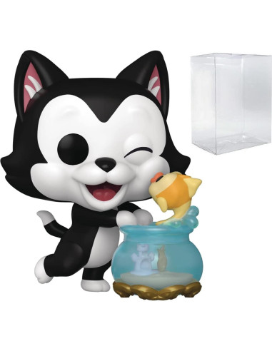 Figurita Pop! Disney Pinocho Figaro y Cleo 9.53 cm