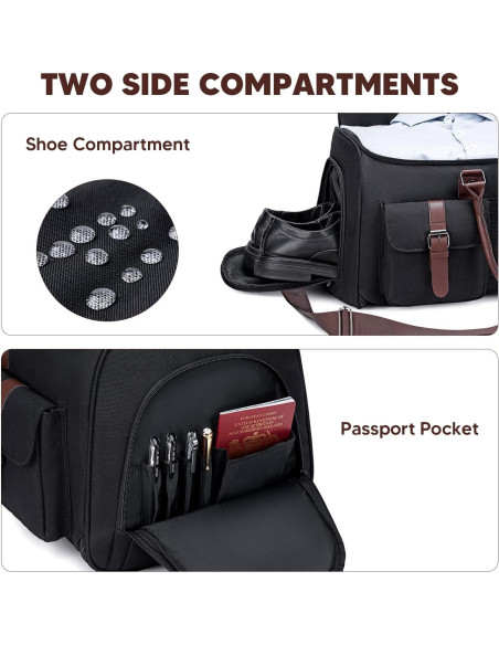 Bolsa de Ropa de Viaje Vessgra 2 en 1 Duffle Convertible 57.9cm Bolsa de Ropa de Viaje Vessgra 2 en 1 Duffle Convertible 57.9cm