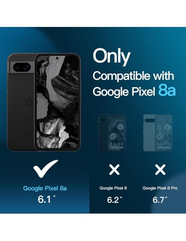 Protector de Pantalla JETech para Google Pixel 8a 15.5 cm HD