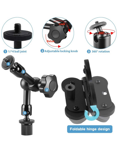 Kit de Montaje Magnético para Cerca Mevo Start con Cubierta de Sombra