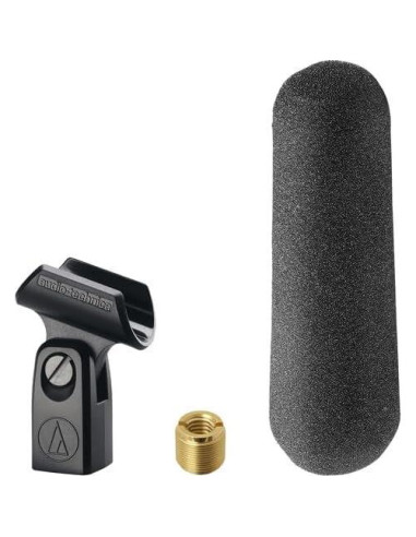 Micrófono de cañón Audio-Technica AT875R con accesorios