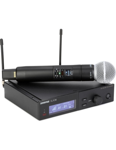 Sistema de Micrófono Inalámbrico Shure SLXD24/SM58 con Soporte