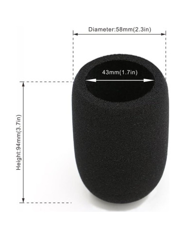 Filtro Pop YOUSHARES para Micrófono Audio-Technica AT2020 - 2 Pcs