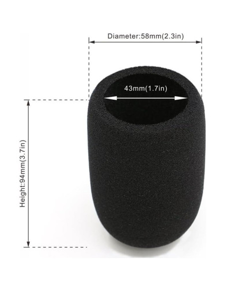 Filtro Pop YOUSHARES para Micrófono Audio-Technica AT2020 - 2 Pcs Filtro Pop YOUSHARES para Micrófono Audio-Technica AT2020 - 2 Pcs