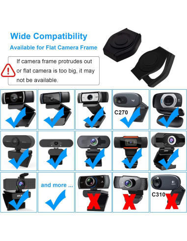 Cubierta de Webcam JCWINY - Paquete de 2, Protección Privacidad
