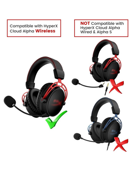 Micrófono desmontable HyperX Cloud Alpha 3.5mm con LED Micrófono desmontable HyperX Cloud Alpha 3.5mm con LED