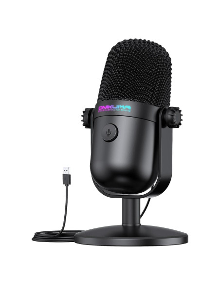 Micrófono USB para Juegos ONIKUMA M830 con RGB y Cancelación de Ruido Micrófono USB para Juegos ONIKUMA M830 con RGB y Cancelación de Ruido