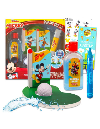 Set de Baño Mickey Mouse para Niños con Juguetes y Burbujas