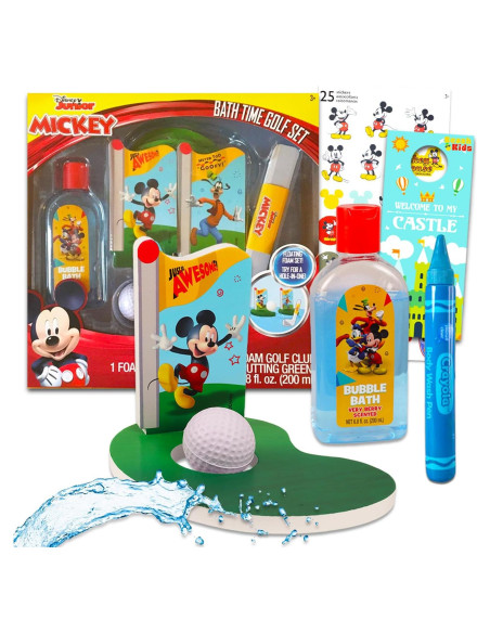 Set de Baño Mickey Mouse para Niños con Juguetes y Burbujas Set de Baño Mickey Mouse para Niños con Juguetes y Burbujas