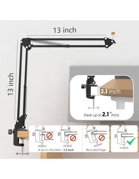 Soporte de Brazo de Micrófono FIFINE CS1 Ajustable 66 cm Soporte de Brazo de Micrófono FIFINE CS1 Ajustable 66 cm