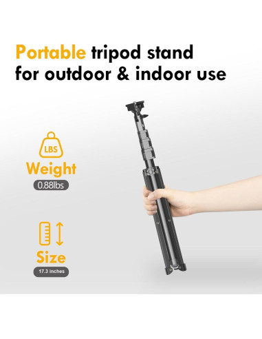 Soporte de trípode para webcam AceTaken 135cm compatible Logitech