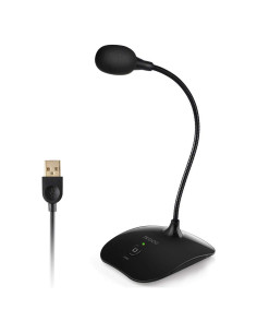 Micrófono USB TKGOU UM6 con cuello de ganso y cancelación de ruido