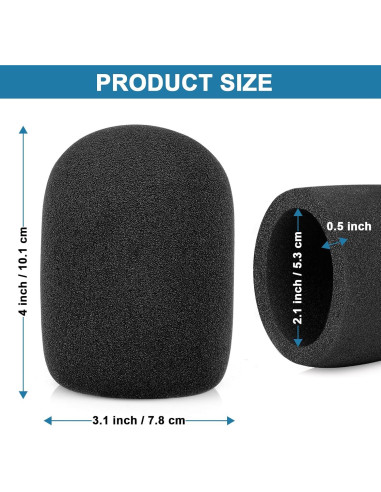 Pantalla contra viento 2Pack para micrófono Rode Podmic