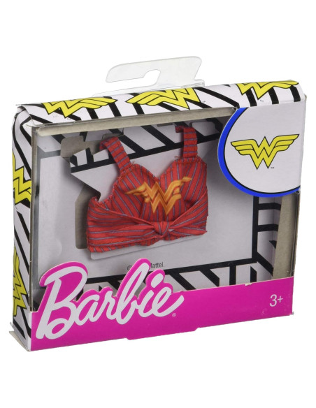 Top Wonder Woman para muñecas Barbie - Camiseta sin mangas Top Wonder Woman para muñecas Barbie - Camiseta sin mangas
