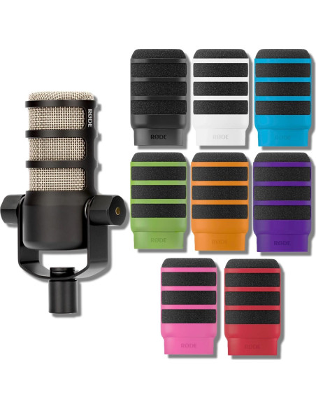 Micrófono Dinámico Cardioide Rode PodMic con Filtro Pop WS14 Micrófono Dinámico Cardioide Rode PodMic con Filtro Pop WS14