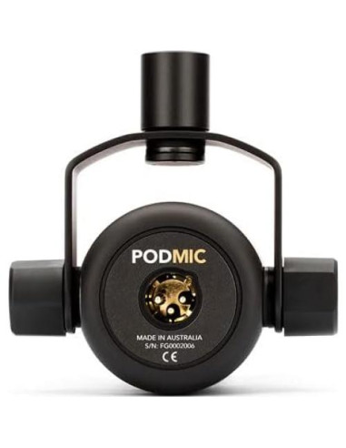 Micrófono Dinámico Cardioide Rode PodMic con Filtro Pop WS14