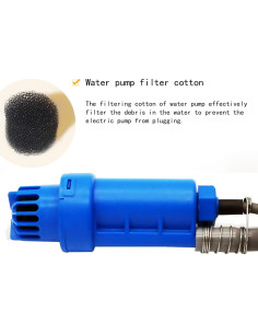 Ducha Portátil HiVehicle 12V con Bomba y Filtro - Azul 2