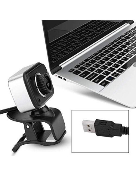 Cámara Web USB Eboxer 12MP con Micrófono y Rotación 360 Cámara Web USB Eboxer 12MP con Micrófono y Rotación 360