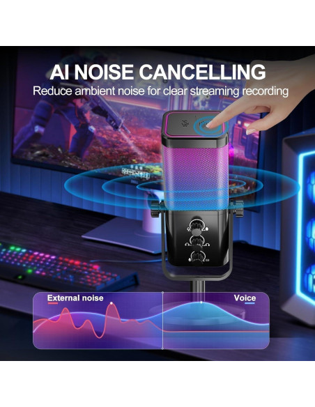 Micrófono Gaming USB Socodox M7 con Cancelación de Ruido Micrófono Gaming USB Socodox M7 con Cancelación de Ruido